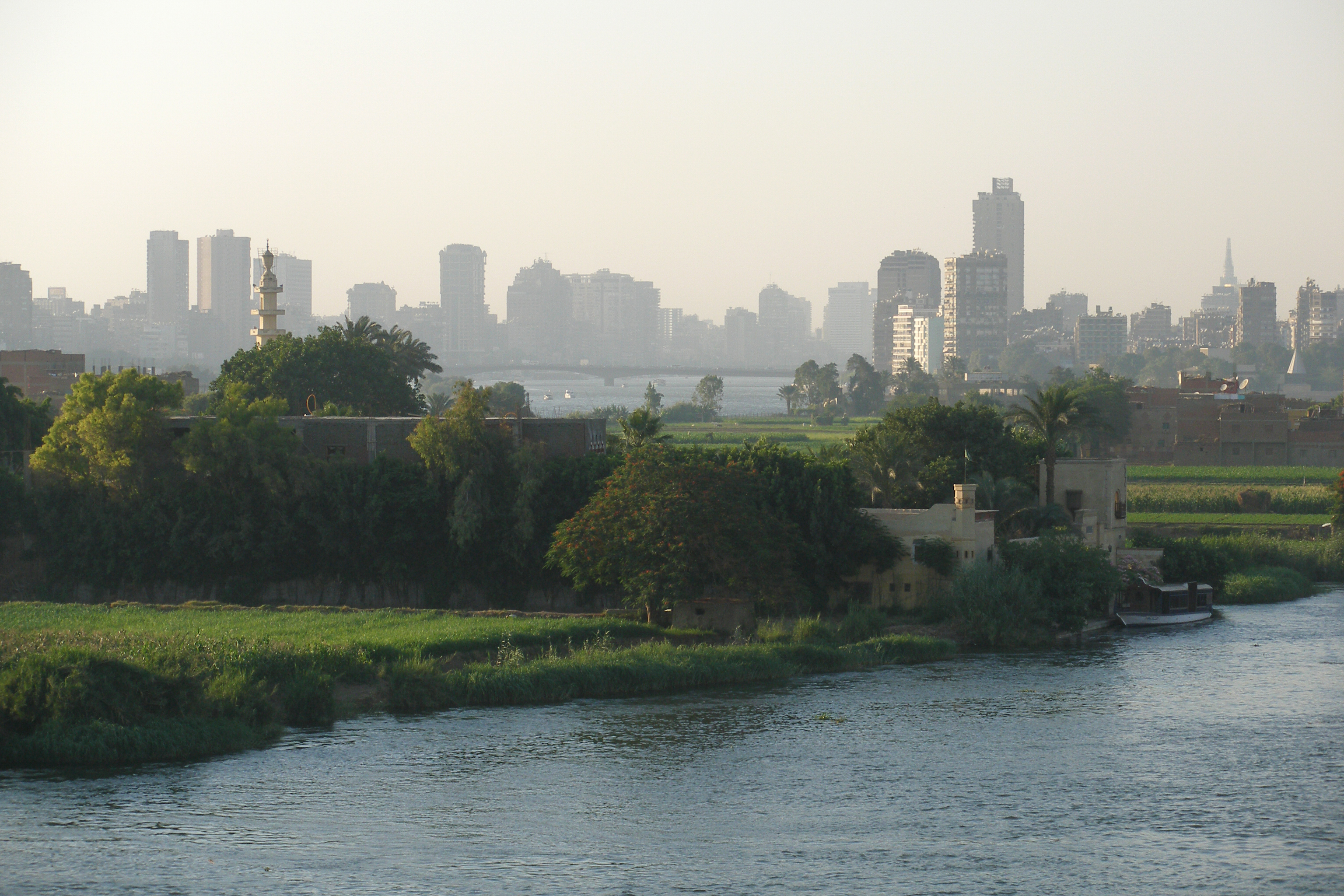 Cairo skyline seen from above the city